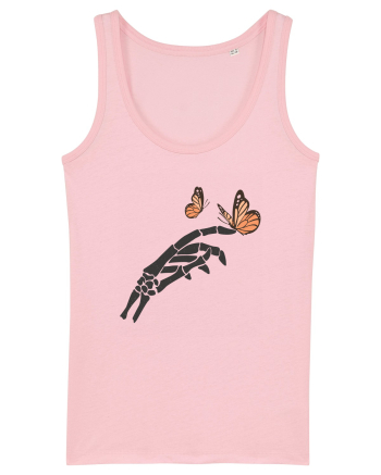 Butterflies and bones Cotton Pink