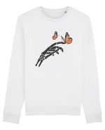 Butterflies and bones Bluză mânecă lungă Unisex Rise