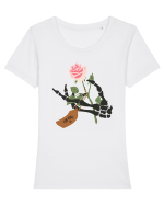 For You My Love Tricou mânecă scurtă guler larg fitted Damă Expresser