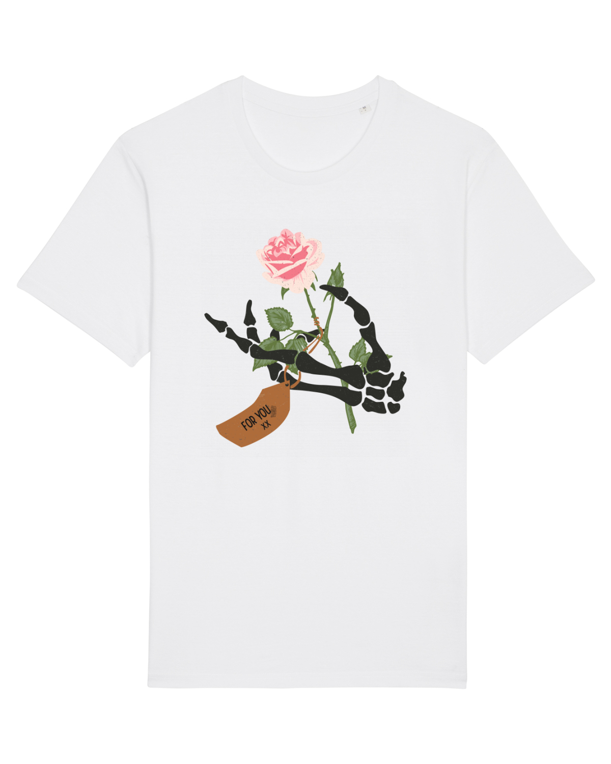 Tricou mânecă scurtă Unisex Rocker White