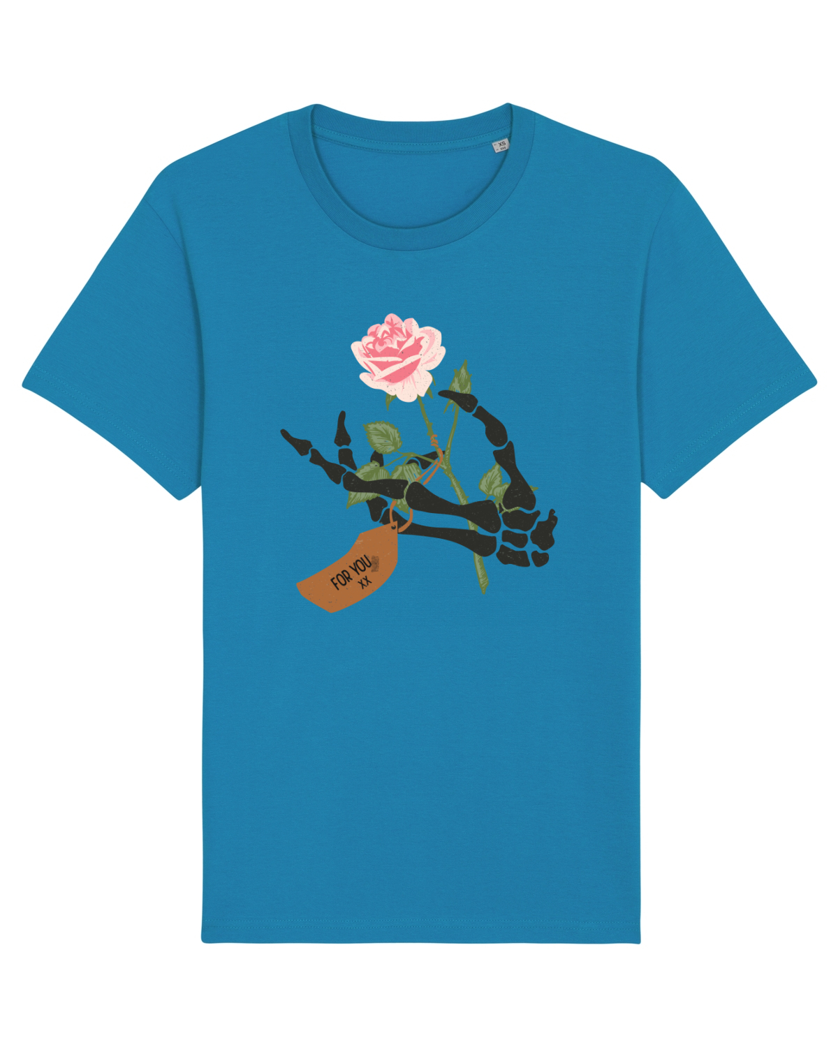 Tricou mânecă scurtă Unisex Rocker Azur