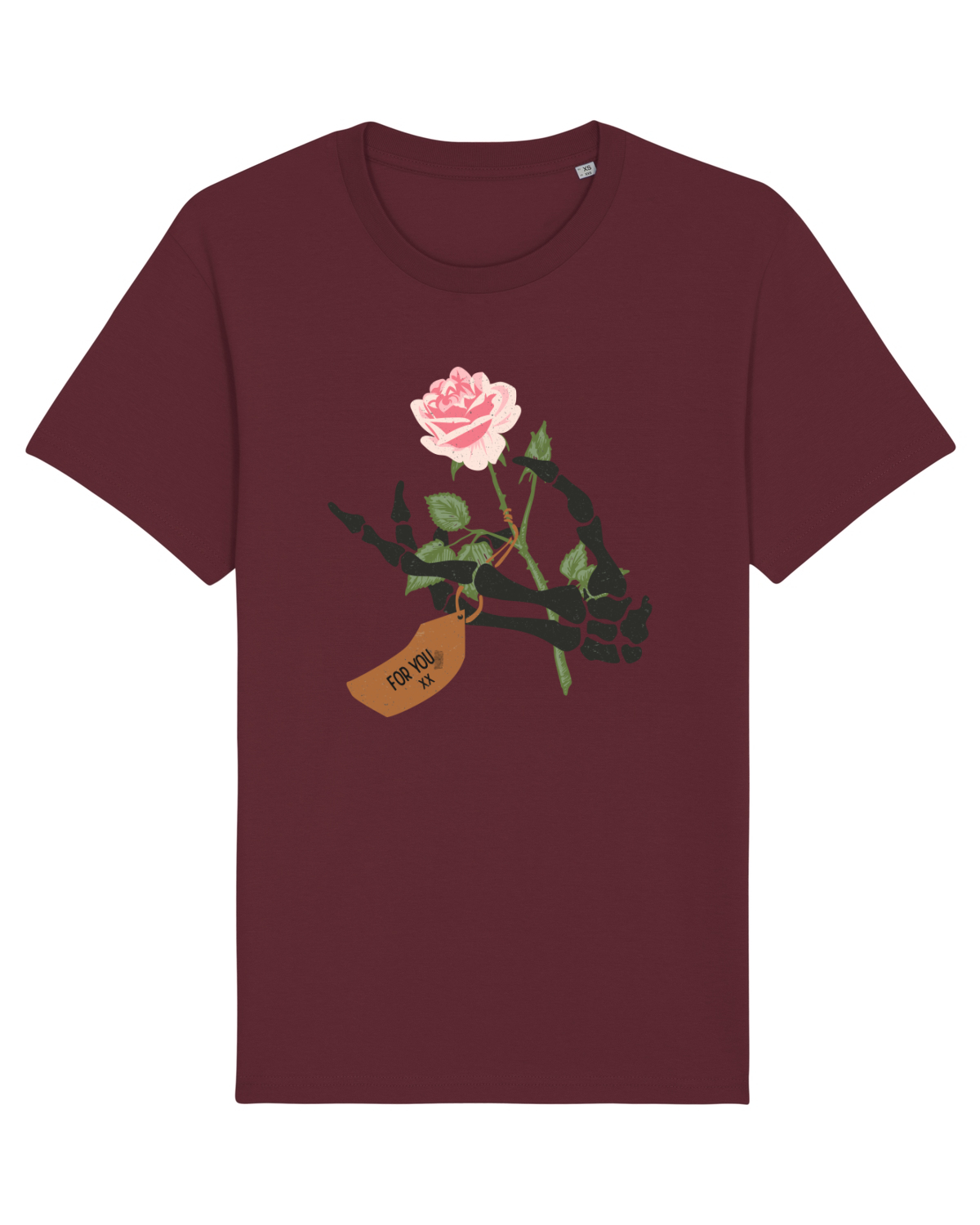 Tricou mânecă scurtă Unisex Rocker Burgundy