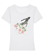 Rose for no one Tricou mânecă scurtă guler larg fitted Damă Expresser