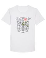Roses in my heart Tricou mânecă scurtă guler larg Bărbat Skater