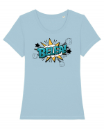 Belea! Tricou mânecă scurtă guler larg fitted Damă Expresser