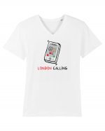 LONDON Calling Tricou mânecă scurtă guler V Bărbat Presenter