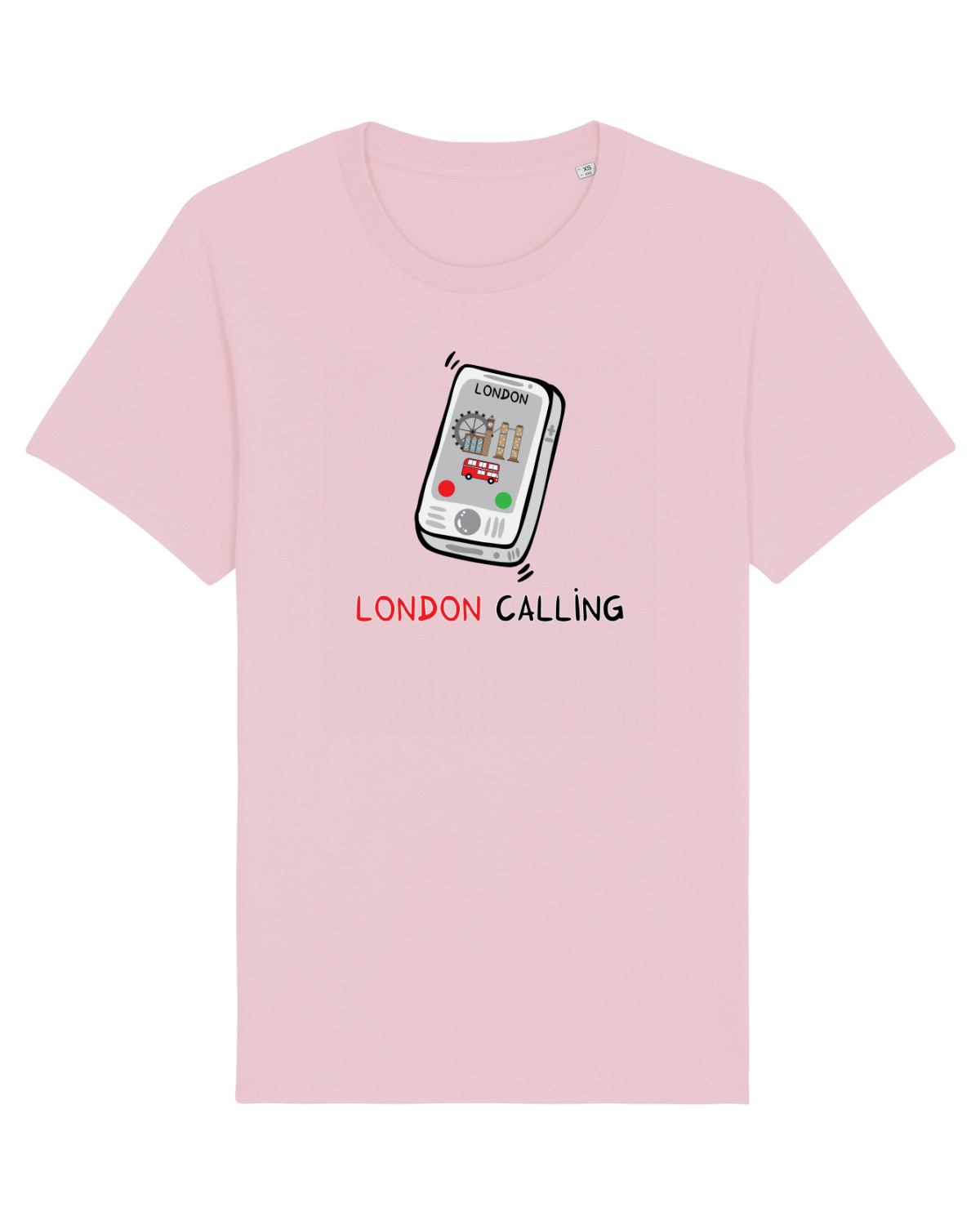 Tricou mânecă scurtă Unisex Rocker Cotton Pink