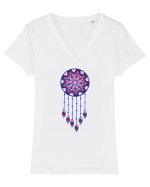 Dreamcatcher dream catcher. Prinzător de Vise Tricou mânecă scurtă guler V Damă Evoker