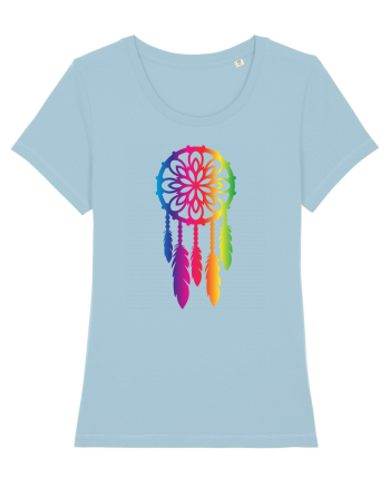 LGBTQ Dreamcatcher dream catcher. Prinzător de vise Sky Blue