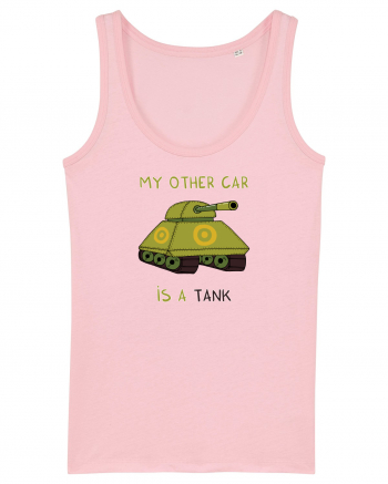 My other car is a tank Cotton Pink
