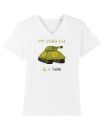 My other car is a tank Tricou mânecă scurtă guler V Bărbat Presenter