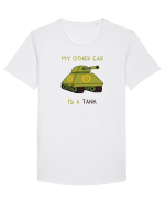 My other car is a tank Tricou mânecă scurtă guler larg Bărbat Skater