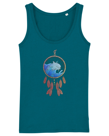 Dolphin Dreamcatcher. Prinzător de vise cu delfini și valuri și pene Ocean Depth