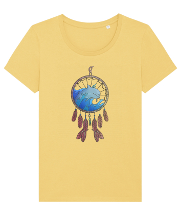 Dolphin Dreamcatcher. Prinzător de vise cu delfini și valuri și pene Jojoba