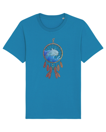 Dolphin Dreamcatcher. Prinzător de vise cu delfini și valuri și pene Azur