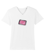 Fight Covid with soap 01 Tricou mânecă scurtă guler V Bărbat Presenter