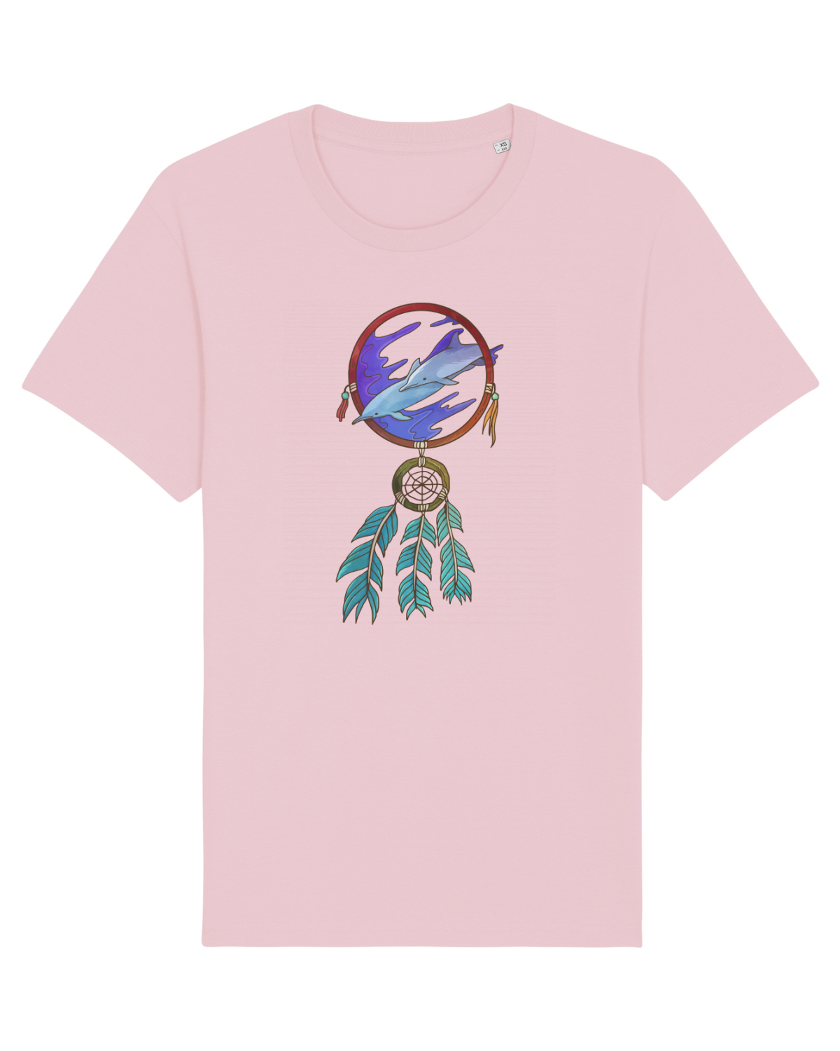 Tricou mânecă scurtă Unisex Rocker Cotton Pink