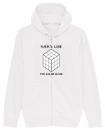 Rubik's cube for color blind Hanorac cu fermoar Unisex Connector