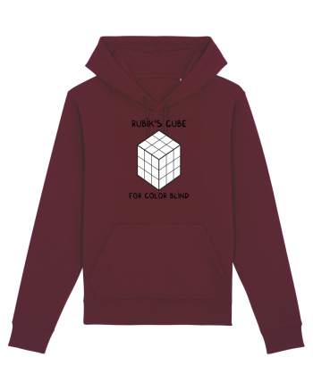 Rubik's cube for color blind Burgundy