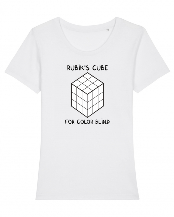 Rubik's cube for color blind White