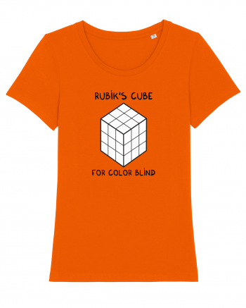 Rubik's cube for color blind Bright Orange