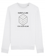 Rubik's cube for color blind Bluză mânecă lungă Unisex Rise