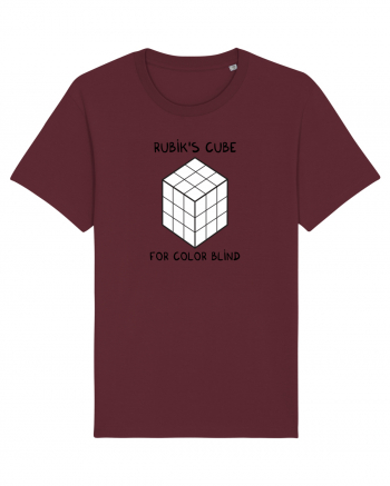 Rubik's cube for color blind Burgundy