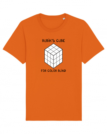 Rubik's cube for color blind Bright Orange