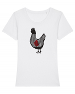 The prisoner Tricou mânecă scurtă guler larg fitted Damă Expresser