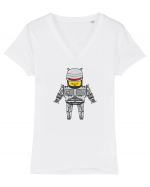 roboCAT Tricou mânecă scurtă guler V Damă Evoker