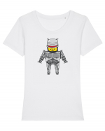 roboCAT Tricou mânecă scurtă guler larg fitted Damă Expresser