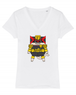 Judge Cat Dredd Tricou mânecă scurtă guler V Damă Evoker