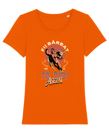 E timpul sa fii barbat, fă pipi așezat! Scoate bărbăția din tine. Sarcasm Bright Orange