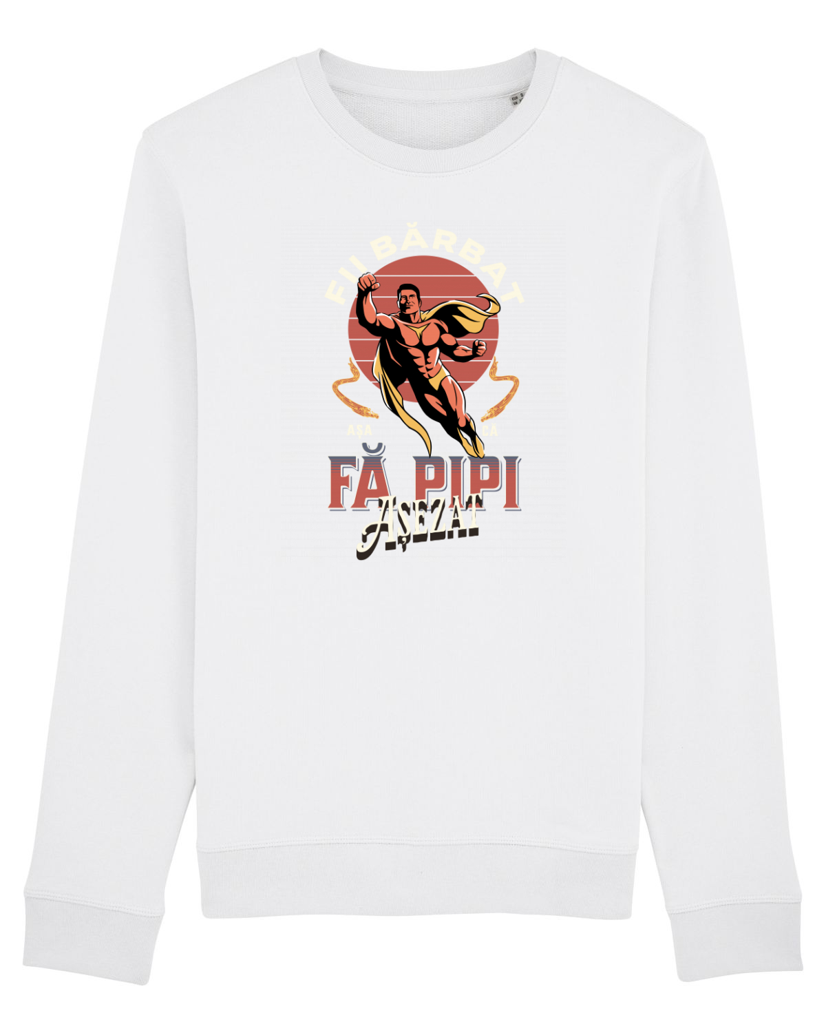 Bluză mânecă lungă Unisex Rise White