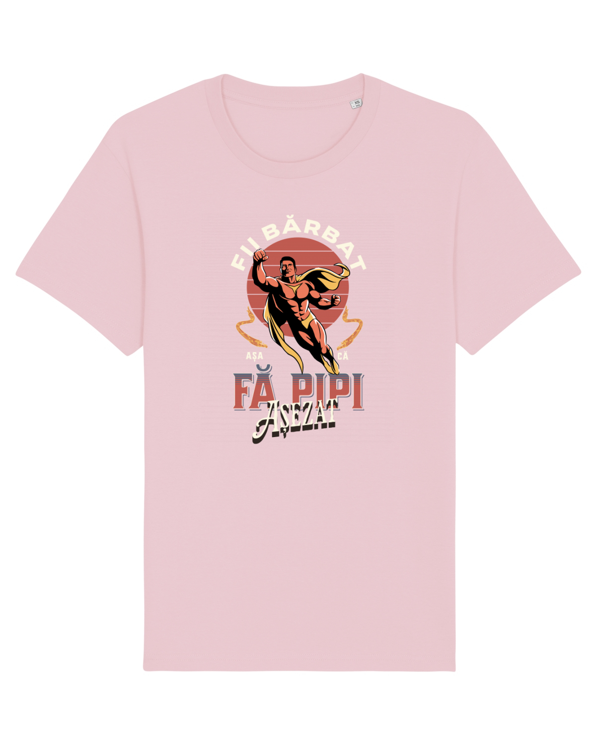 Tricou mânecă scurtă Unisex Rocker Cotton Pink