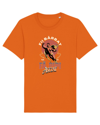 E timpul sa fii barbat, fă pipi așezat! Scoate bărbăția din tine. Sarcasm Bright Orange