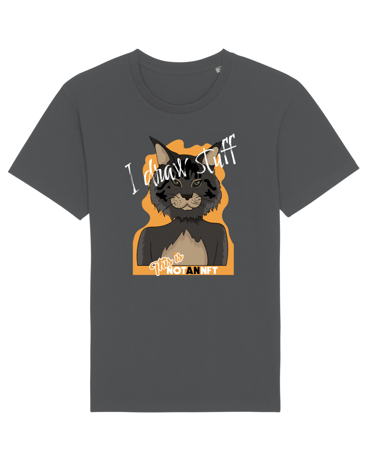 Tricou mânecă scurtă Unisex Rocker Anthracite
