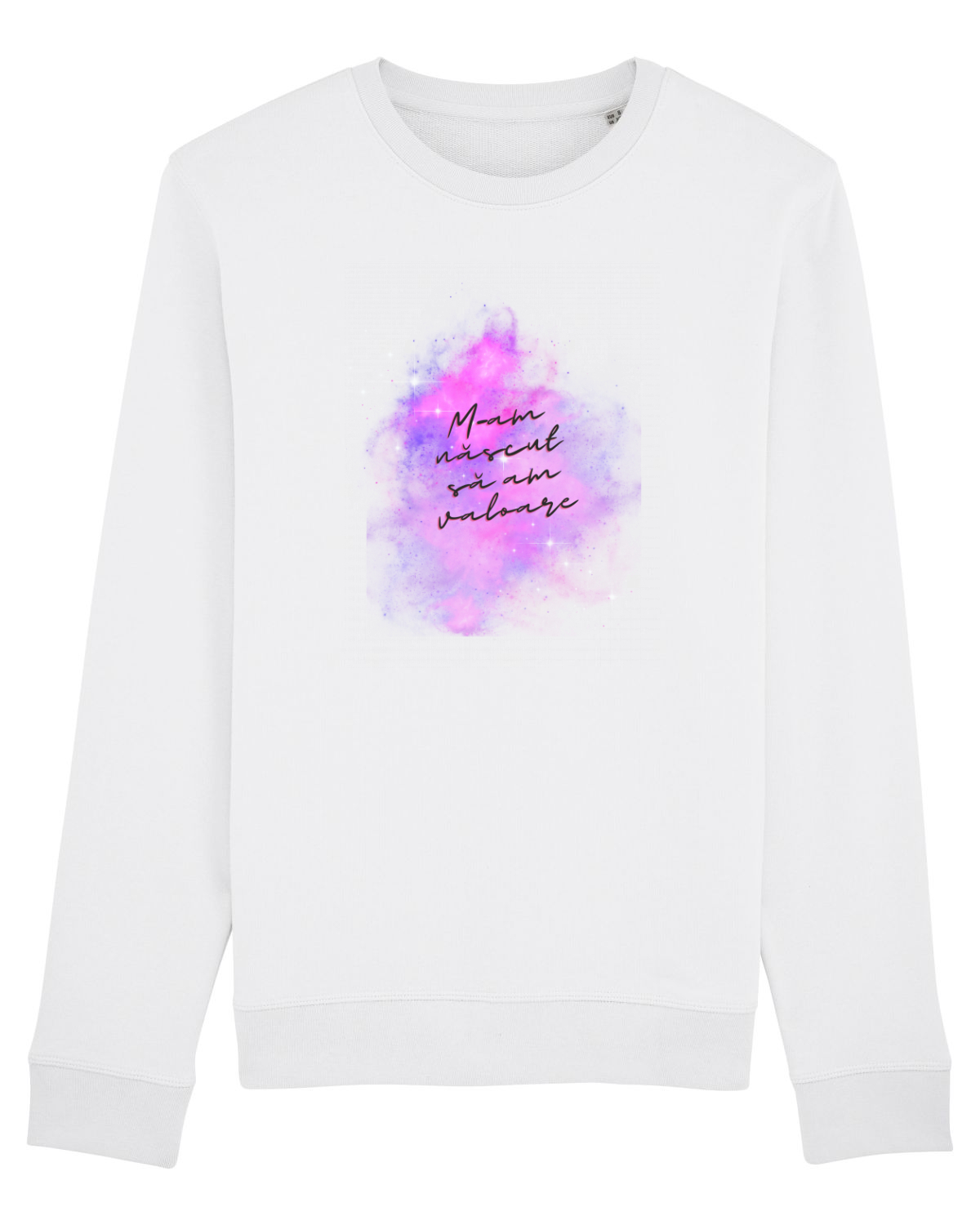 Bluză mânecă lungă Unisex Rise White