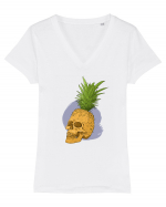 Pineapple Head Tricou mânecă scurtă guler V Damă Evoker