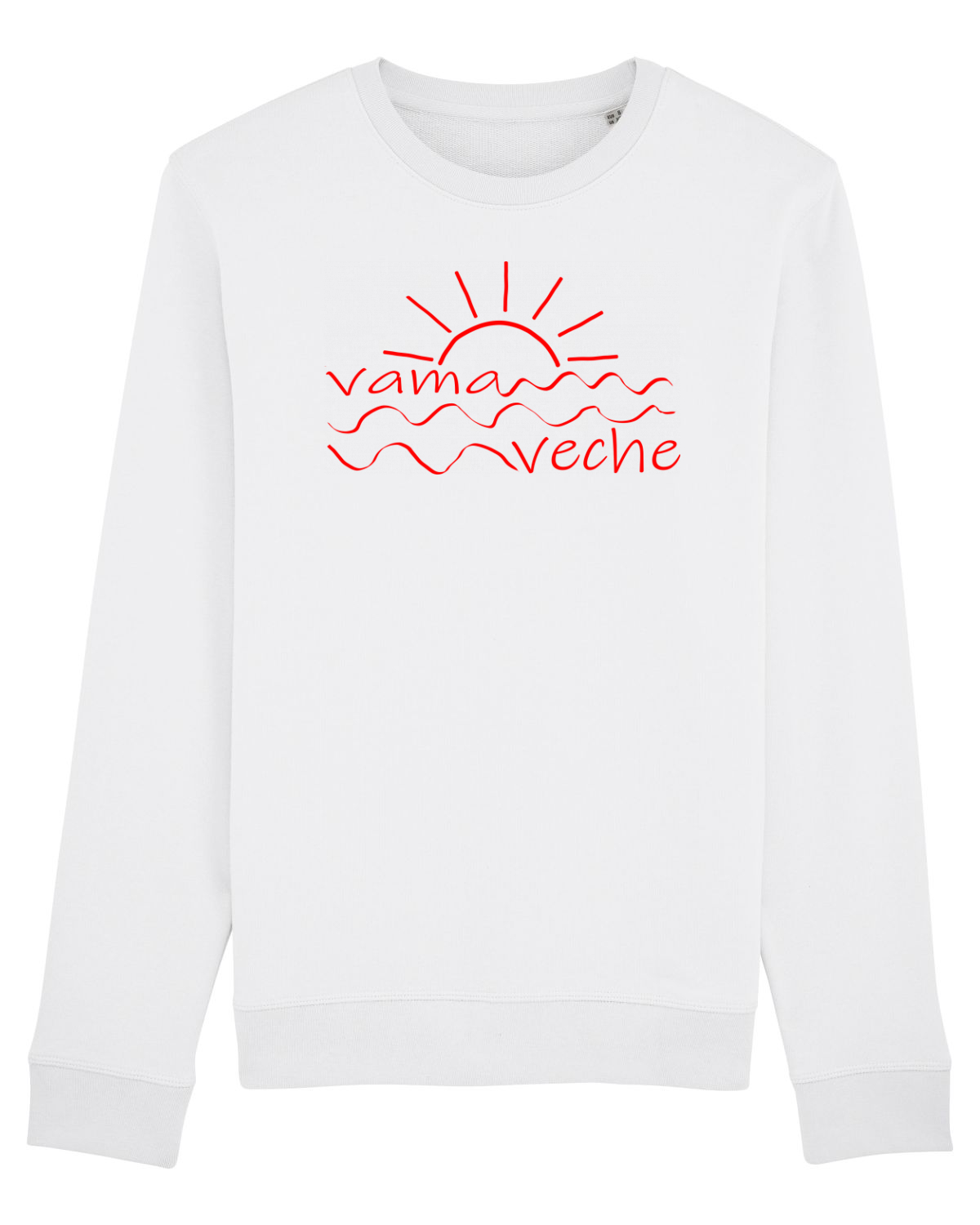 Bluză mânecă lungă Unisex Rise White