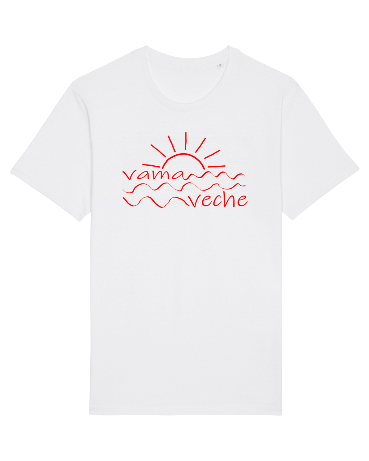 Tricou mânecă scurtă Unisex Rocker White