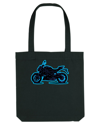 Street Motorcycle Neon Black