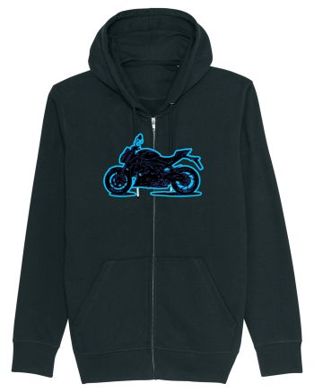 Street Motorcycle Neon Black
