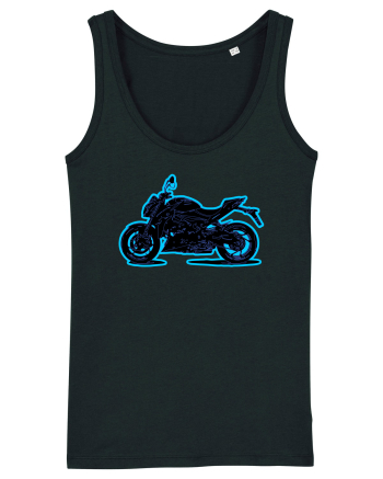 Street Motorcycle Neon Black