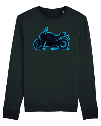 Street Motorcycle Neon Black