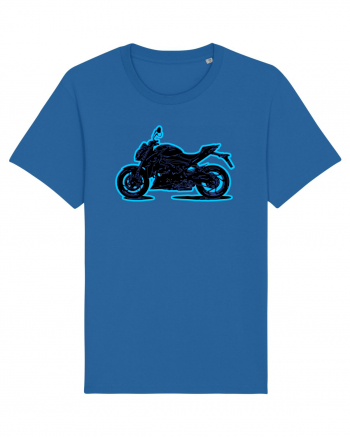 Street Motorcycle Neon Royal Blue