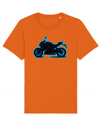 Street Motorcycle Neon Bright Orange