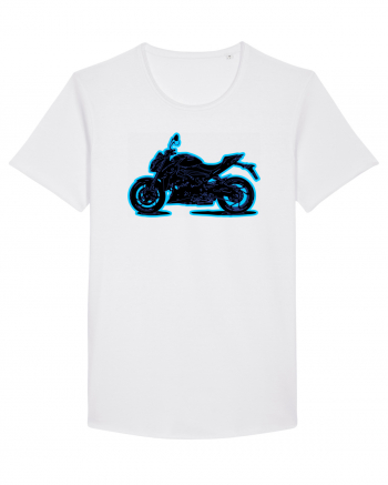 Street Motorcycle Neon White