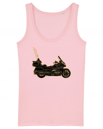 Motorcycle of gold Cotton Pink
