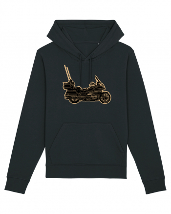 Motorcycle of gold Black
